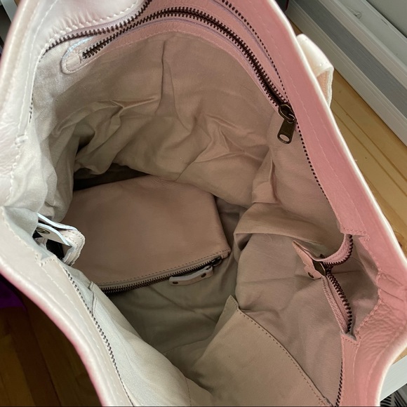 Cream 100% Leather Tote Bag - Picture 5 of 5